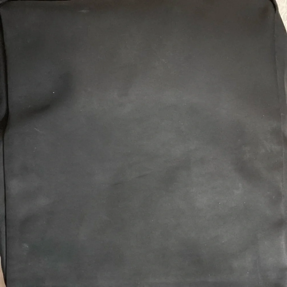 Longchamp unisex black nylon and leather side pack messenger bag